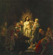 REMBRANDT Harmenszoon van Rijn, The Incredulity of St Thomas